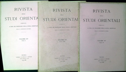 Rivista degli studi orientali - degli,
