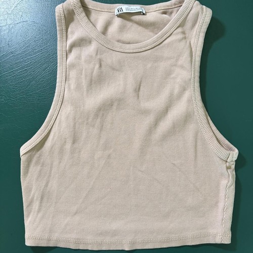 Zara crop top donna - marrone, e