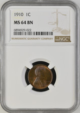 :1910-P 1C LINCOLN CENT NEAR
