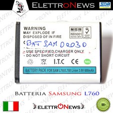 Batteria Samsung L760/L768 600