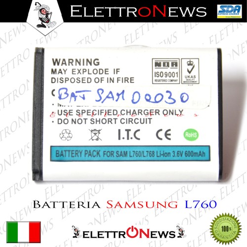 Batteria samsung l760 l768 600 - batteria,