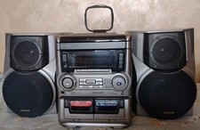 Stereo AIWA NSX-5555 radio cassette Tape CD Con casse e telecomando