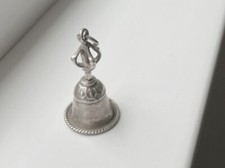 Ciondolo campana campanello campanella Tibetana buddista dorje / vajra argento