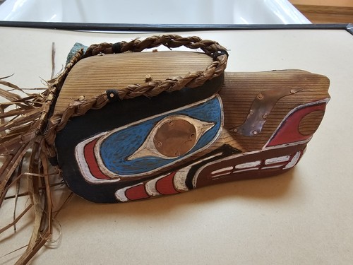 Salish bear mask m t - bear, by