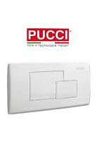 PLACCA PUCCI ECO DOPPIO SCARICO BIANCA Modello Vecchio  34cm L.   18cm H.