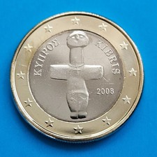 Moneta da 1 euro 2008 Kibris -