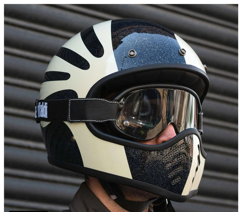 Casco moto epoca retrò dmd - casco,