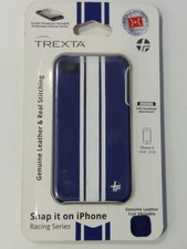 COVER IPHONE 4 TREXTA IN PELLE + PELLICOLA 3W on Blue NUOVA