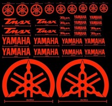 MAXI KIT 30 PEZZI SERIE DI ADESIVI YAMAHA TMAX T- MAX 500 - 530 COLORE ROSSO