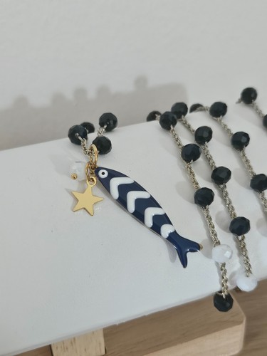 Collana lunga all uncinetto - lunga, all'uncinetto