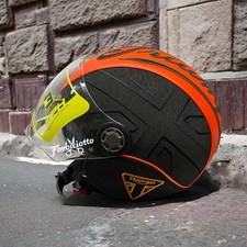 Casco vintage in pelle