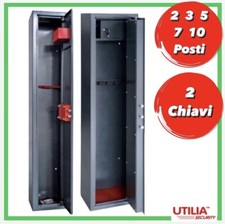 Armadio PORTAFUCILI blindato porta fucili fuciliera 2 3 5 7 10 posti armadietto