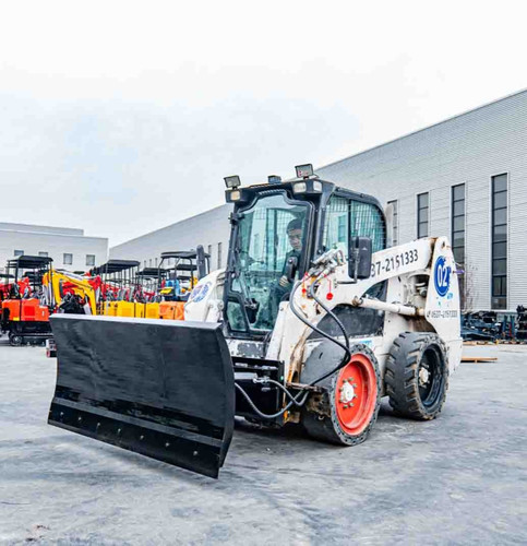 Skid steer snow blade - skid,