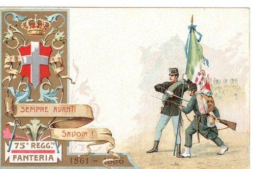 Italia cartolina reggimentale - cartolina,