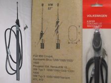 Antenna telescopica con stilo cromato, per VW, Fiat, Peugeot, Renault.