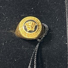 Anello Versace Placato Oro Vintage  Mis.13