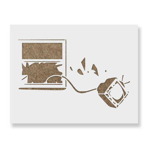 Recycle banksy stencil - banksy,