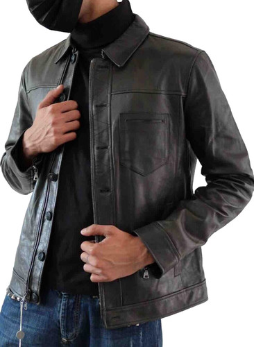 Giacca pelle camionista - giacca, di