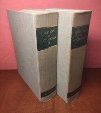 Questione Di Sociologia 2 Volumi 1966 Editrice La Scuola