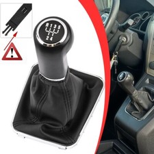 Per Opel Zafira B A05 2005 - 2015 Pomello Del Cambio Leva 5 Marce Cuffia Nero IT