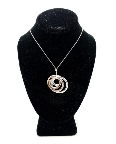 Collana con ciondolo cerchi - , ad