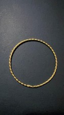 Bracciale Rigido Intrecciato senza chiusura 7cm in Oro Giallo 18KT 750