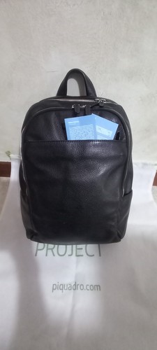 Zaino piquadro nero pelle - piquadro,