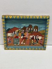 Vtg Hand Painted Peruvian Folk