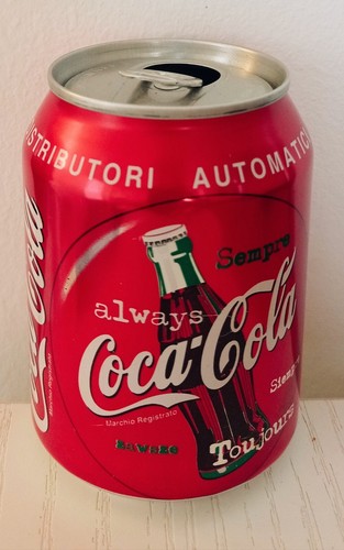 Lattina vuota coca cola coke - vuota,