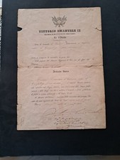 vittorio emanuele II autografo