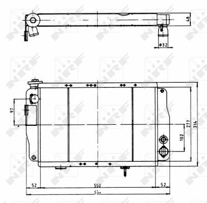 6001001843 radiatore motore - 6001001843,