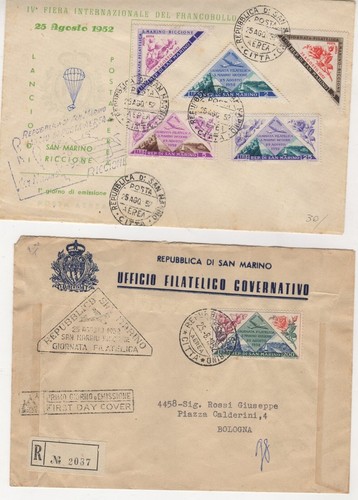 Storia postale san marino 1952 - storia,