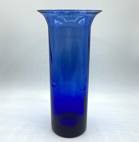 Vaso cilindro blu cobalto