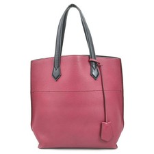 Borsa a mano shopping FENDI originale borsa tote bag bordeaux/pelle nera - e6...