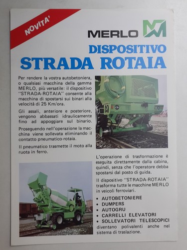 Merlo strada rotaia veicolo - merlo:,