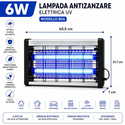 Lampada antizanzare elettrica - antizanzare,