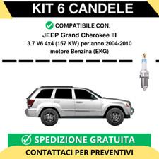 KIT 6 CANDELE per JEEP Grand