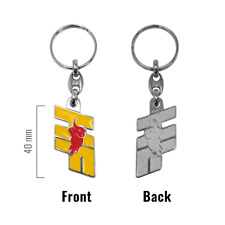 PORTACHIAVI UFFICIALE LANCIA DELTA HF DELTONE INTEGRALE IN METALLO 4 CM