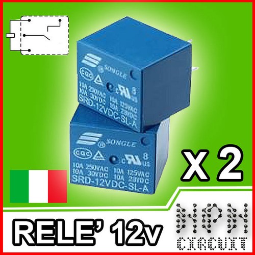 Relè 12v relay - 2x,