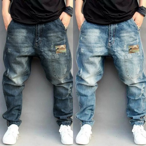 Pantaloni uomo drop crotch