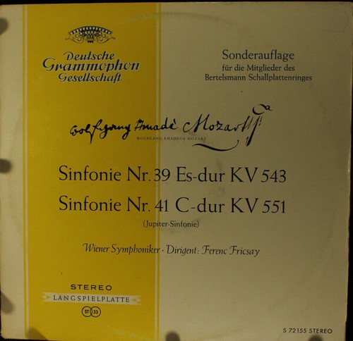 Mozart sinfonie lp - sinfonie,
