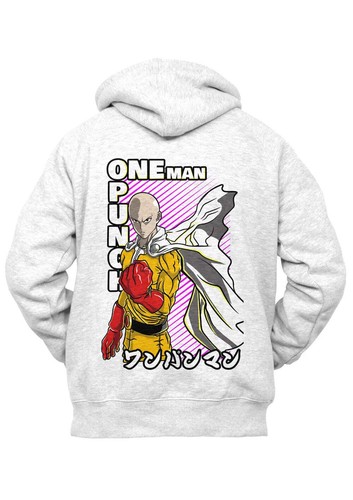 White retro hoodie - retro, punch