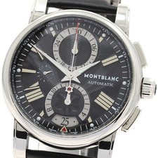 Orologio Uomo Automatico MONTBLANC Star 7104 Cronografo Quadrante Nero_902994