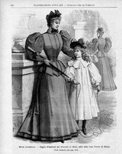 Stampa antica MODA INVERNALE