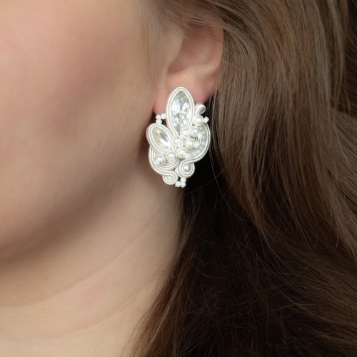 Orecchini sposa soutache - da,
