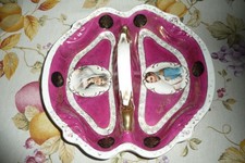 Porta bonbon in porcellana tedesca: Napoleone e Giuseppina, marca Prov.Sxe. ES