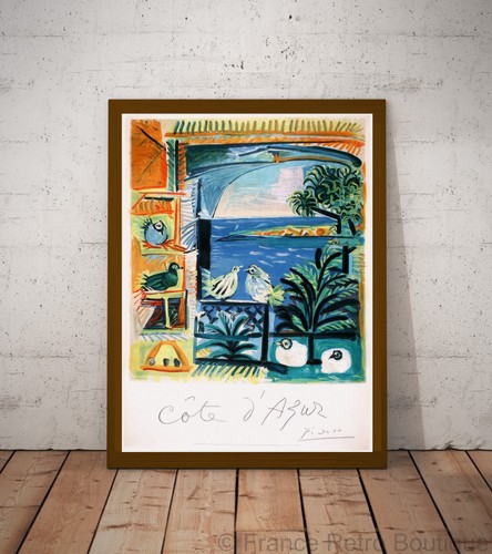 Poster affiche cote azur - poster-affiche, d'azur