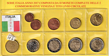 Serie Italia 2017 compost.da 10 monete con le 2 monete comm.Venezia e Tito Livio