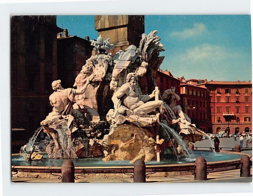 Cartolina piazza navona roma - cartolina,
