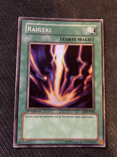 Carte raigeki 1st - yu-gi-oh!,